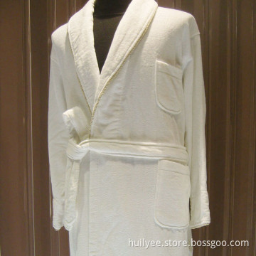 White 100% Velvet Hotel Bathrobe